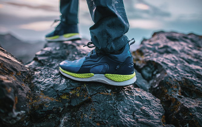 SH/FT shoe showing cushioning, High Energy Return.